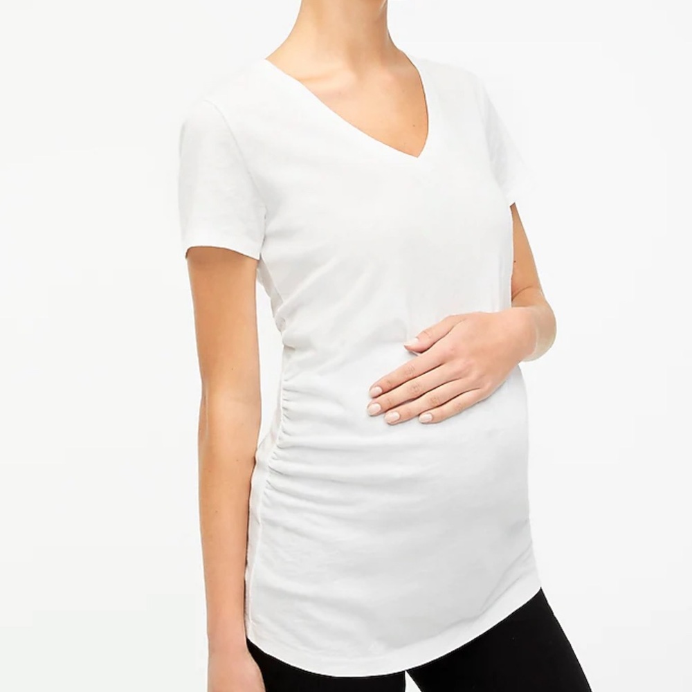 J.Crew Factory Maternity Short Sleeve V-Neck Tee NEW
